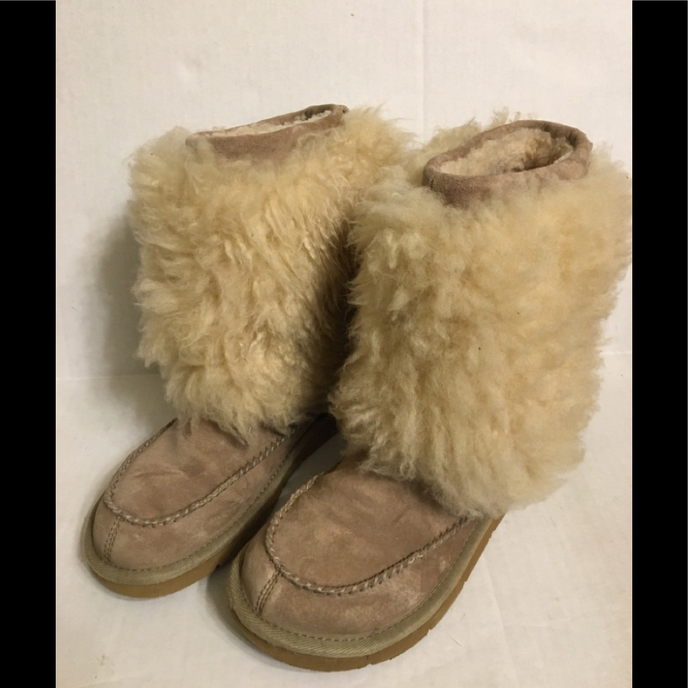 UGG Vtg Australia Suede Shearling Boots - Picture 2 of 15
